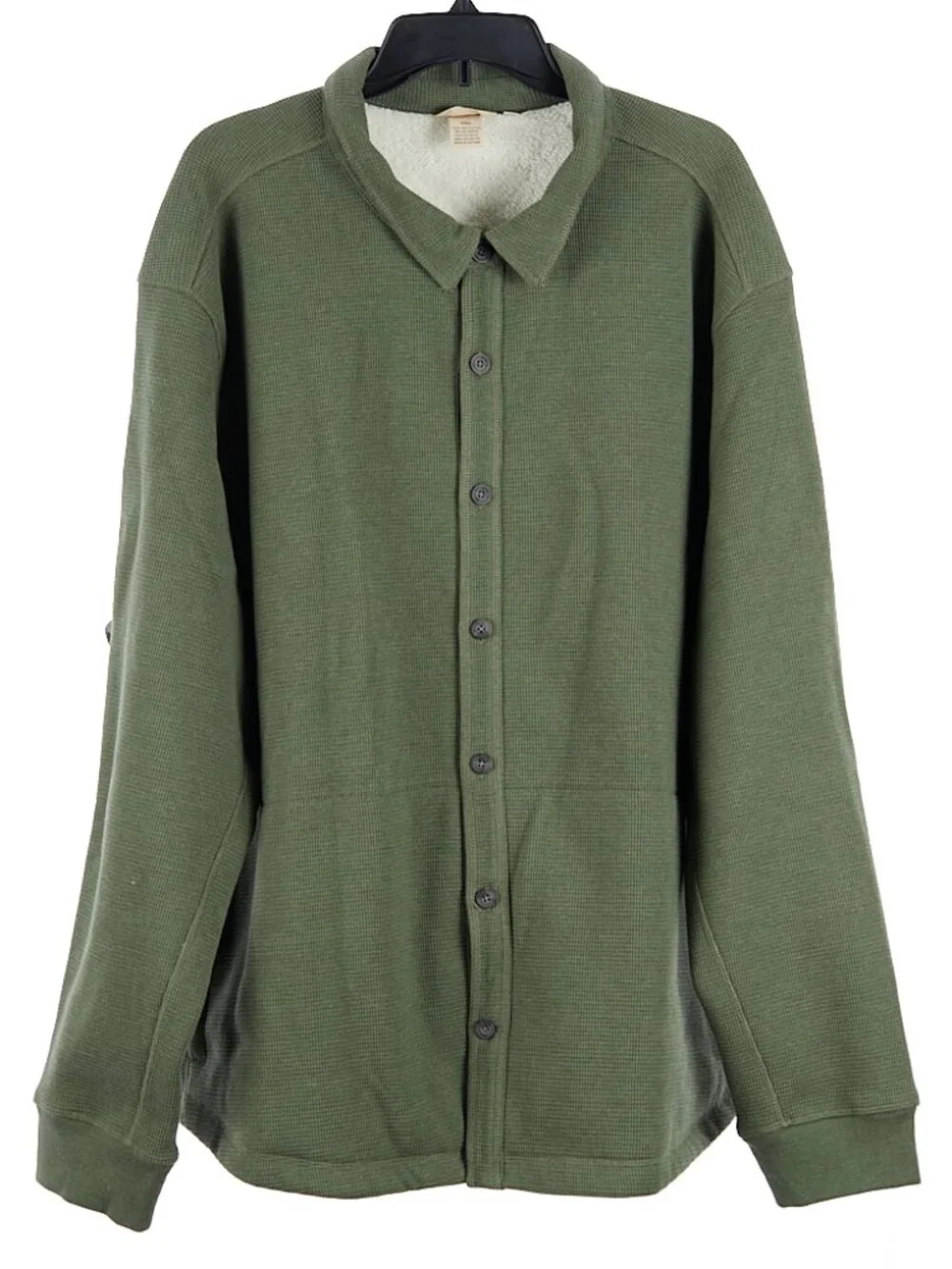 Duluth Trading Co Green Sherpa Lined Shirt Jacket Men's 3XL